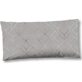 👉 Sierkussen satijn-katoen blauw Katoensatijn - Subtiel Glazend Zacht Luxe Kussen Idar (40x80 cm) 8718889109746