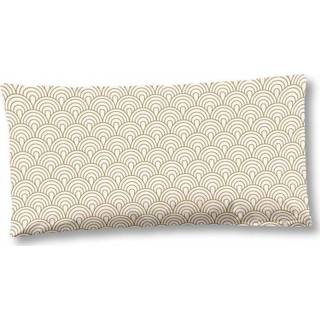 👉 Sierkussen satijn-katoen beige Katoensatijn - Subtiel Glazend Zacht Luxe Kussen Alavi (40x80 cm)