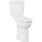 👉 Duoblok wit keramiek spoel mala staand toilet ver d ovaal Toiletpot Verhoogd +8 cm Compleet (AO) 8719304734468