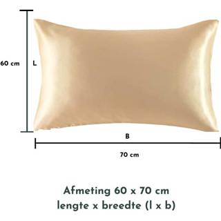 👉 Satijnen kussensloop goud satijn Zavelo Kussenslopen - Anti Allergeen -Huidverzorging- Haarverzorging 60 x 70 cm Krullend haar produkt -2 stuks 8718889111398