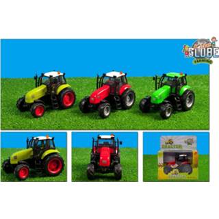 👉 Kinderen groen Kids Globe Farming Tractor 8713219244449