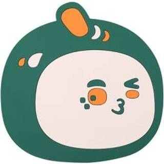 👉 Placemat groen PVC klein active 5 stks Cartoon Heat Isoling Pad Anti-Scald Placemat, Grootte: (donkergroen)