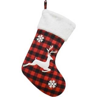 👉 Sock active kinderen Christmas Decoration Socks Gift Candy Bag (hert)