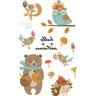 👉 Tattoo active kinderen 20 stks Waterdicht Anti-Sweat Cute Cartoon Animal Stickers (EG-593)