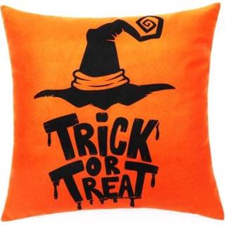 👉 Sofa active 2 stks SYSDWS22 45x45cm Halloween Decoratie Woonkamer Party Kussensloop zonder kussen Core (Witchcher Hat)