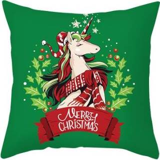 Sofa active 3 stks Kerst Perzik Huid Cartoon Kussensloop Without Pillow Core, Grootte: 45x45cm (TPR334-30)