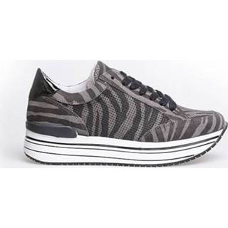 👉 Dames sneaker grijs vrouwen Spm leanimal runner zebra grey