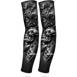 👉 Tattoo active mannen vrouwen Zomer nep Pattern Sunscreen Ice Sleeve en vrouw Outdoor Riding Sleeves (Heroic Hero)