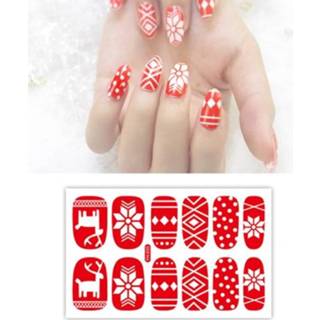 👉 Nagelsticker active 10 stks Kerstmis Waterdichte bloemen zelfklevende langdurige nagelstickers (YH-030)