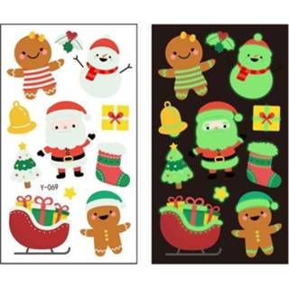 👉 Tattoo active kinderen 20 stks Kerstmis Lichtgevende Gezicht Sticker Waterdichte (Y-069)