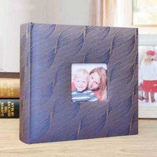 👉 Fotoalbum paars blauw active baby's 4R 6 inch 200 vellen doek Babygroei Memorial Album Interstitial (paars blauw)