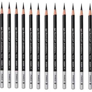 👉 Pencil zwart carbon medium active 1 Box Marco Sketch Brush Art Painting Tool, Style: 7010