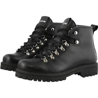 👉 Sl81 black - low biker boots - fur