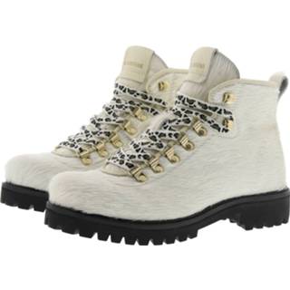 👉 Biker boot wit leather Color-Wit Sl80 bianco - white pony low boots fur 8716712751186