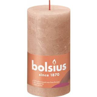 👉 Bolsius shine rustiekkaars 130/68 ceamy caramel 8717847149305