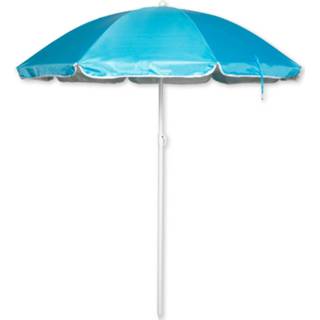 Blauw Strandparasol Inclusief Tasje 8719987855221