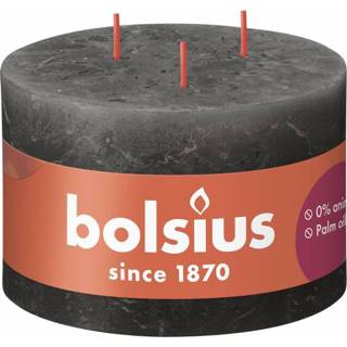 👉 Grijs Bolsius shine rustiekkaars 90/140 stormy grey 8717847150462 2900086196018