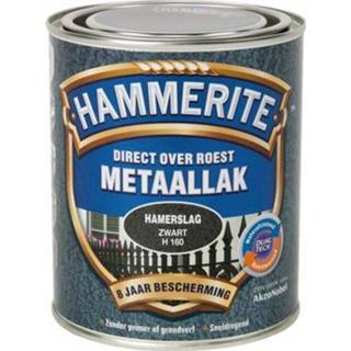 👉 Metaalverf zwart Hammerite Hamerslag H160 750ml 5011867009438