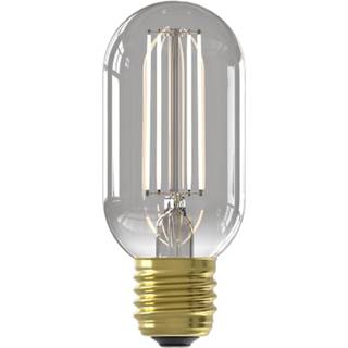 👉 Buislamp titanium zilverkleurig Blokker Buislampje 4,5 Watt E27 8718827258505