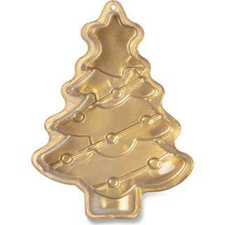 👉 Bakvorm silicone goud groot goudkleurig Blokker Kerst Kerstboom - 8718827254569