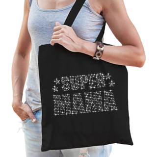 👉 Katoenen tas One Size zwart vrouwen Naam cadeau Monika - The woman, myth supergirl Boodschappentas verjaardag/ moeder/ collega/ vriendin 8720276786454