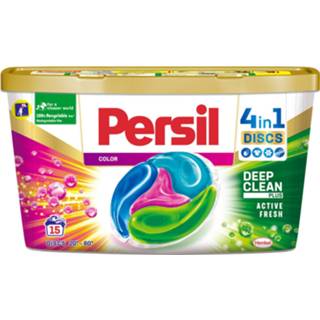 👉 Active Persil Wasmiddelcapsules Discs Color 15 stuks 5410091760830