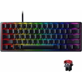 👉 Toetsenbord zwart active Razer Huntsman Mini 61 Sleutels RGB Lighting Bedrade gaming mechanische toetsenbord, lineaire optische as (zwart)