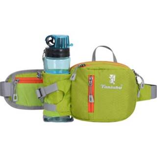 👉 Waterfles groen active Tanluhu fk389 outdoor sport taille tas multifunctionele stromende rijden draagtas, maat: 2L (groen)