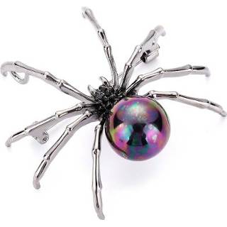 👉 Broche parel active 3 stks Diamond Spider Broches Insect Animal Pin (kleurrijke parel)