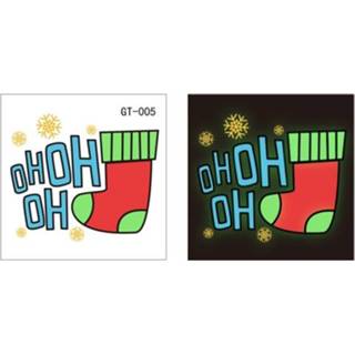 👉 Tattoo active kinderen 60 stks Kerst Lichtgevende Gezichtsticker Waterdichte Sticker (GT-005)