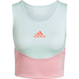 👉 Tanktop XS vrouwen Adidas Color Block Cropped Dames 4065423792327
