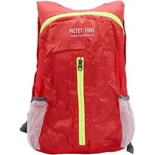 Waterdichte rugzak rood polyester active PICTET FINO RH28 Opvouwbare Reisrugzak, Capaciteit: 17L (rood)