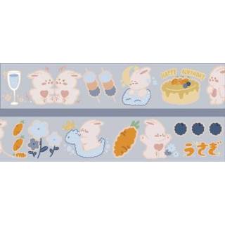 👉 Dagboek PVC active 10 Stks Cartoon Kleine Animal Series Frosted Tape Leuke Kleur Handrekening Border Decoratie Stickers (Konijn)