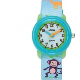 👉 Quartz horloge active kinderen JNEW A369-86313 Cartoon Time Cognition Waterdichte Ribbon (dierentuin)