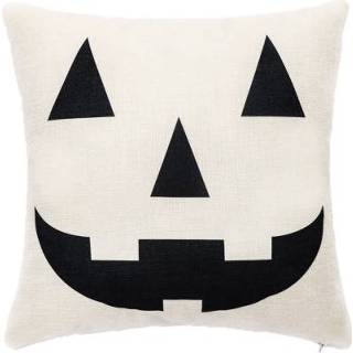 👉 Ornament active 2 stks SYSDWS23 45x45cm Halloween Kussensloop Digitale Print zonder kussen Core (Ghost Smile)