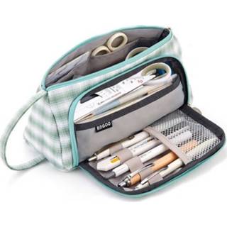 👉 Potlood canvas active Ango Grote Capaciteit Case Leuke Briefpapier Tas, Kleur: Dawn