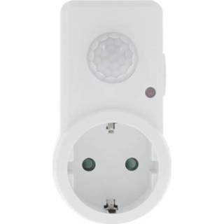 👉 Bewegingsmelder wit Q-link Plug-in Bewegingsmelder, Randaarde Geschikt Voor Wandmontage 8711332264948