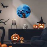 👉 Muursticker active 3 stks AFG3395 20cm Halloween Moon Lichtgevende (Haunted House)