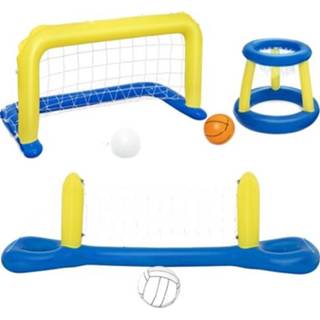 👉 Zwembad active kinderen Strand speelgoed volwassen ouder-kind spelen opblaasbare bal speelgoed, stijl: 3 in 1 set + ballen