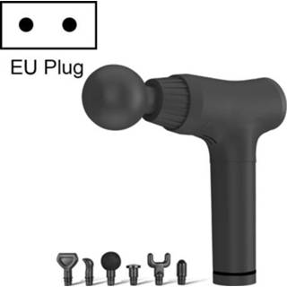 👉 Massager zwart active 7012 Elektrische Fascia Apparaat Fitness Massage Meridian Muscle Vibration Relaxation Massager, Kleur: EU-plug (zwart)