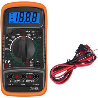 👉 Digitale display oranje active Aneng XL830L Multifunctionele Hoog-Precisie Multimeter, Specificatie: Bubble Bag Packing (Oranje)