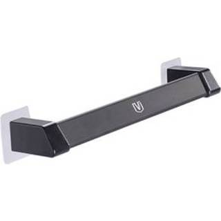 👉 Plank zwart aluminium active 2 stks Vilconon Legering Muur Opknoping Badkamer Toilet Slippers Handdoekenrek, Kleur: Kort
