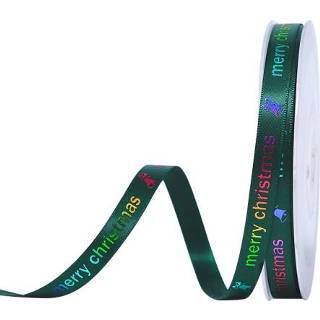 👉 Verpakking active 91.4M / Roll Kerst Lint Geschenkdoos Lint, Stijl: 593 0.9 CM Merry-Christmas