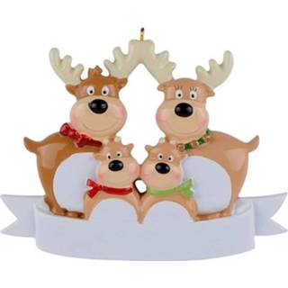 👉 Kerstboom hars active 2 stks eland Kerstdecoratie hanger (4 hoofden)