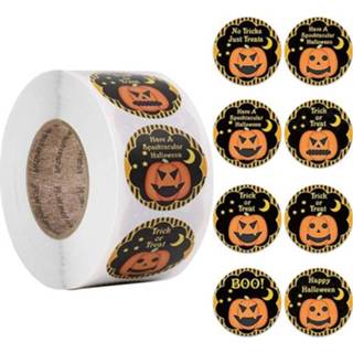 👉 Envelop active 2 Rolls Candy Gift Label Pompoen Halloween Sticker, Grootte: 1,5 Inch / 3.8cm (As Show)