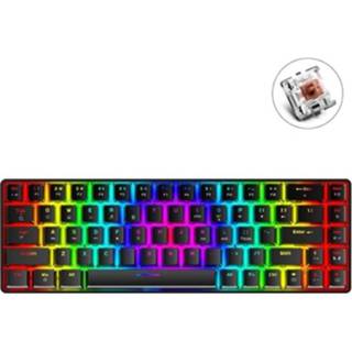 👉 Toetsenbord zwarte active ZiYou Lang T8 68 Sleutels RGB Lichtgevend gaming mechanisch toetsenbord, kabellengte: 1,6 m (zwarte theeschacht)