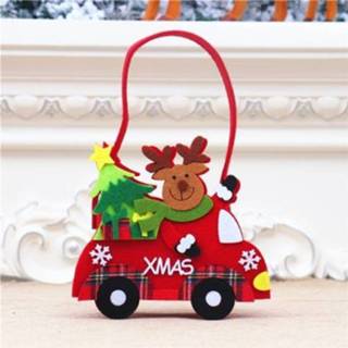 👉 Snoep active 2 stuks kerstkinderen tas niet-geweven cartoon geschenk (kleine herten)