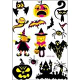 👉 Tattoo active kinderen 5 stks Halloween Fluorescerende Water Transfer Sticker Cartoon Animal (WSYG03)