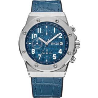 👉 Siliconen horloge zilverkleurig blauw active mannen BAOGELA 1805 sport quartz herenhorloge lichtgevend (zilverkleurig oppervlak)