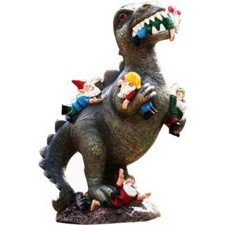 👉 Dinosaurus hars active elf ornamenten tuin decoratie ambachten (donker)